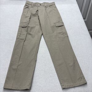 Edit NEW Wrangler Authentics Cargo Pants Mens 29x30 Khaki Stretch Twill Utility